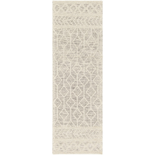 2.5' x 8' Beige Tribal Design Rectangular Area Throw Rug Runner - IMAGE 1