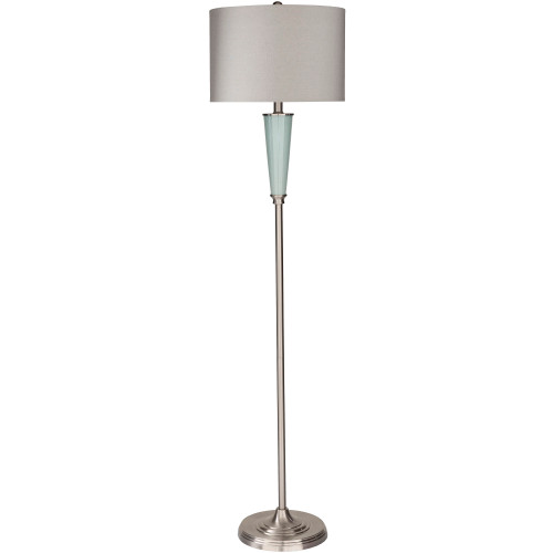 60” Bronze Brushed Glazed Ceramic Floor Lamp - IMAGE 1