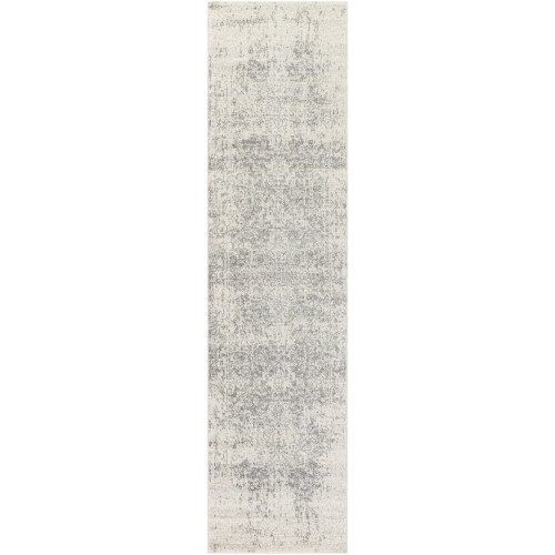 2.5' x 10.25' Distressed Beige Rectangular Area Throw Rug Runner - IMAGE 1