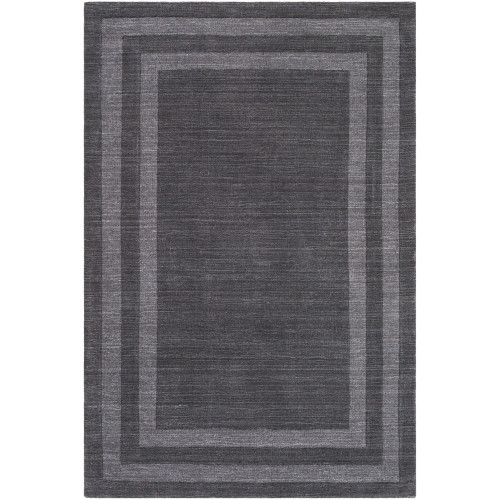 6' x 9' Charcoal Gray Rectangular Hand Tufted Area Rug - IMAGE 1