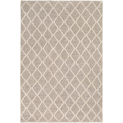 5' x 7.5' Geometric Brown and Beige Rectangular Area Throw Rug - IMAGE 1