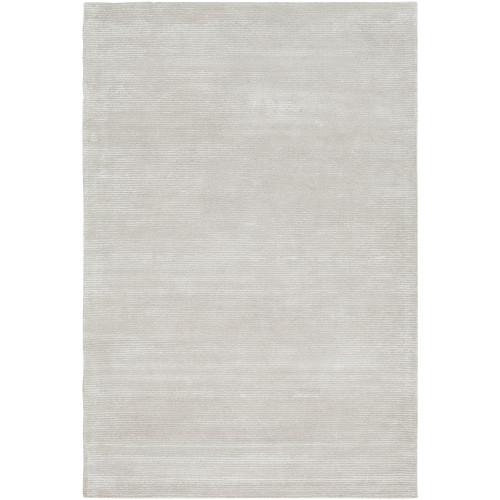 5' x 7.5' Striped Pattern Gray and White Rectangular Area Throw Rug - IMAGE 1