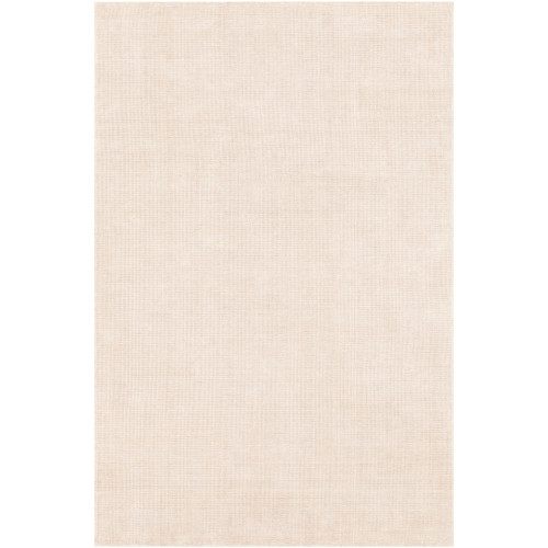 2' x 3' Solid Beige Hand Loomed Rectangular Area Throw Rug - IMAGE 1