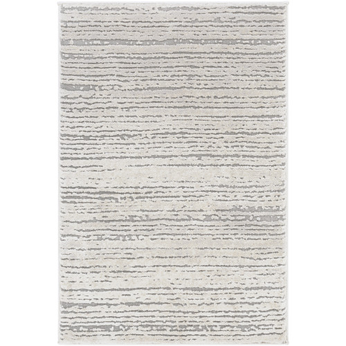 2' x 2.9' Abstract Style Gray and Brown Rectangular Area Throw Rug - IMAGE 1