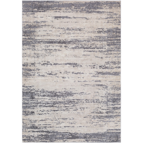 11.8' x 14.9' Distressed Finish Brown and Gray Rectangular Area Throw Rug - IMAGE 1