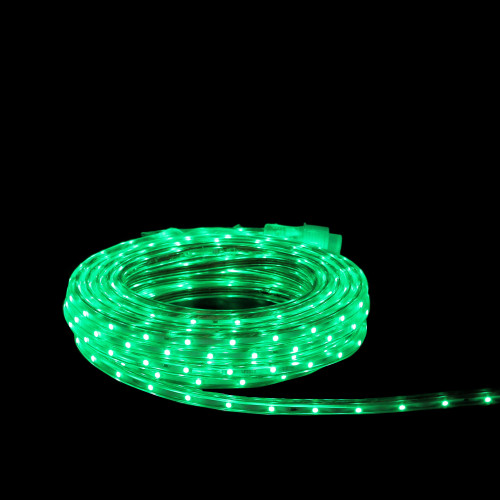 Green LED Outdoor Christmas Linear Tape Lighting - 30 ft Clear Tube - IMAGE 1