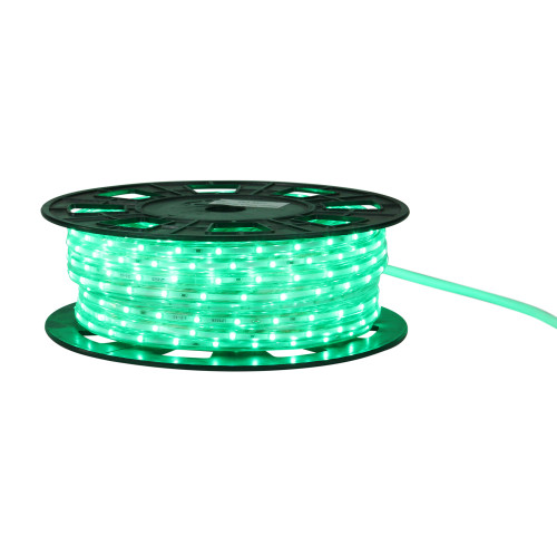 Commercial LED Outdoor Christmas Linear Tape Lights - Green - Clear Lights - 100' - IMAGE 1