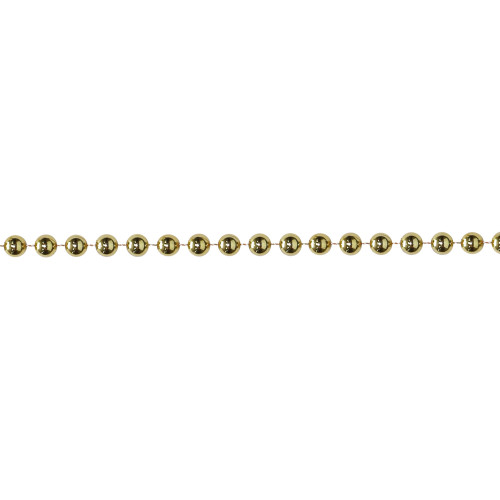 15’ Shiny Metallic Celestial Gold Beaded Christmas Garland - IMAGE 1