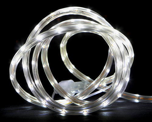 30' White LED Outdoor Christmas Linear Tape Lights - IMAGE 1