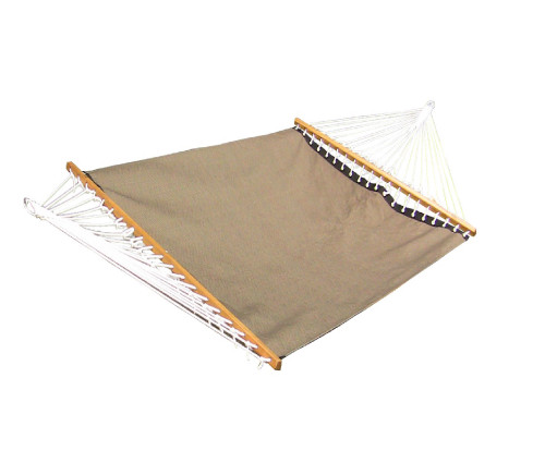 144” Brown Heavy Duty Two Person Poolside Textilene Hammock - IMAGE 1