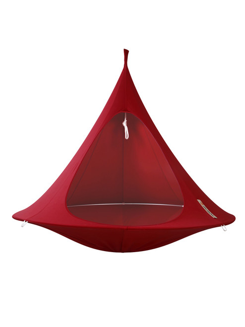 72” Red Two Person Hanging Cacoon Chair with Hanging Hardware - IMAGE 1