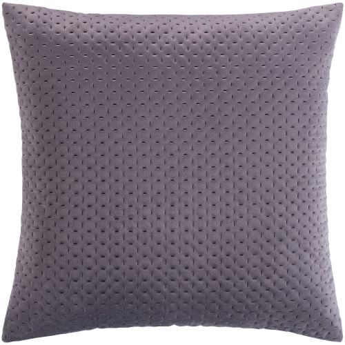 18" Charcoal Gray Contemporary Square Throw Pillow - Down Filler - IMAGE 1