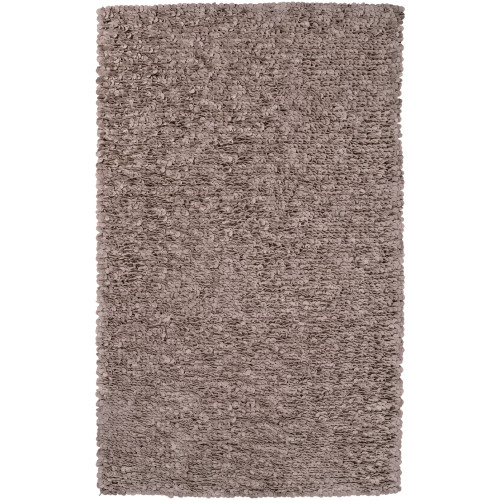 2' x 3' Contemporary Brown New Zealand Wool Area Throw Rug - IMAGE 1