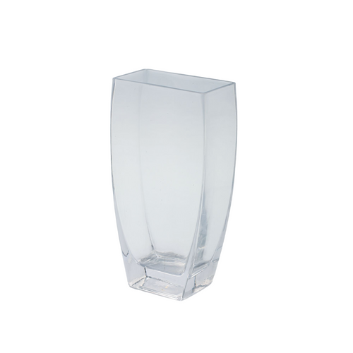 10" Tapered Rectangle Tabletop Glass Vase - IMAGE 1