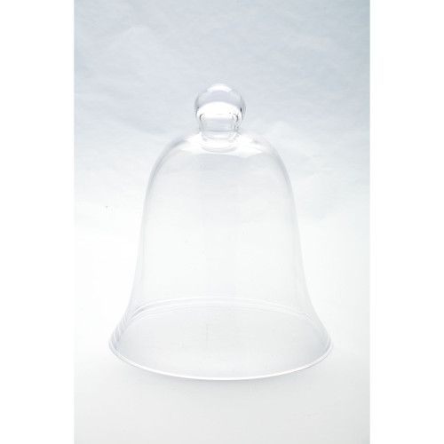 12" Clear Hand Blown Decorative Glass Bell Jar - IMAGE 1