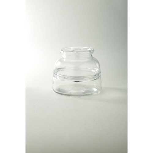 7.5" Clear Candy Container Glass Bud Vase - IMAGE 1