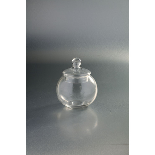 7" Candy Dish Jar with Finial Lid Tabletop Decor - IMAGE 1