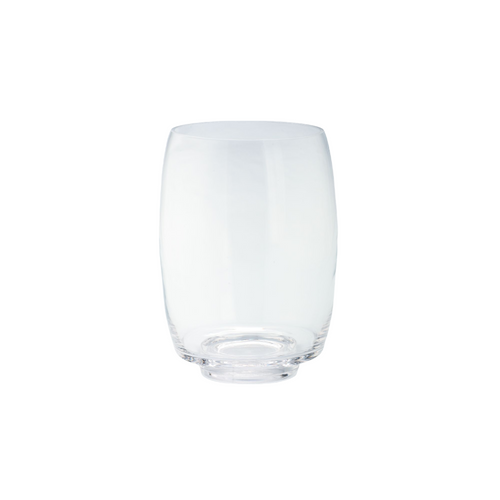 7.5" Clear Solid Glass Classic Candle Holder - IMAGE 1