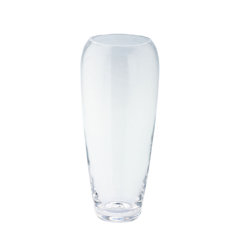 9" Clear Solid Classic Style Translucent Glass Vase - IMAGE 1