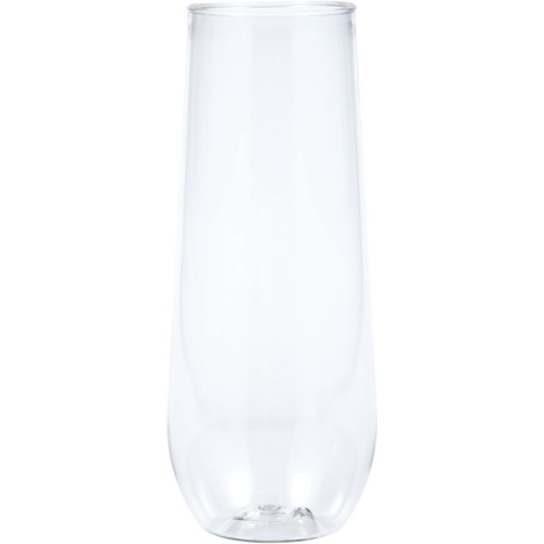 Club Pack of 24 Clear Stemless Champagne Flutes 5.75" - IMAGE 1