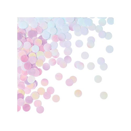 Club Pack of 12 Pink and Purple Polka Dotted Iridescent Party Confetti 0.50" - IMAGE 1