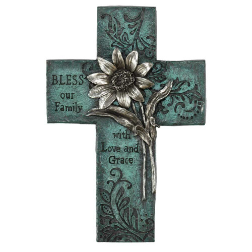 Bless Our Family with Will and Grace Wall Cross - 10" - IMAGE 1