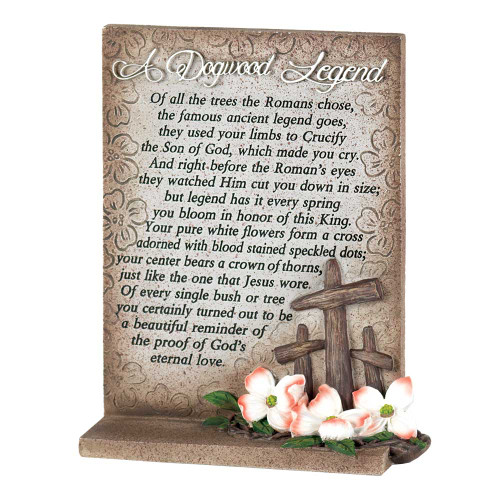 A Dogwood Legend Poem Tabletop Plaque - 6.5" - IMAGE 1