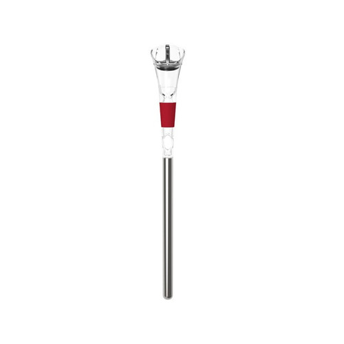 13.5” Red Freezable Wine Bottle Chiller and Aerator Rod - IMAGE 1