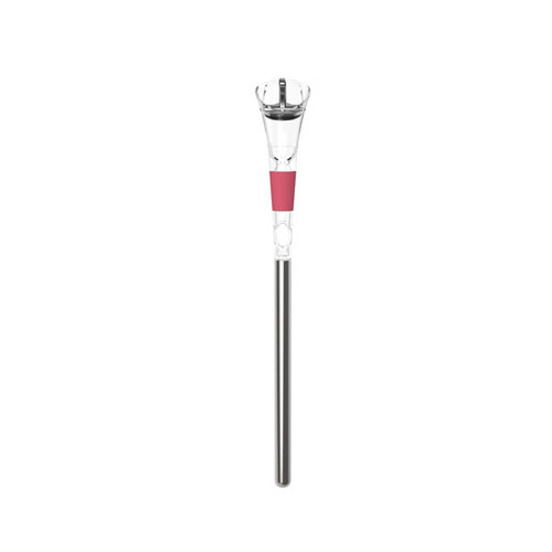 13.5” Pink Freezable Wine Bottle Chiller and Aerator Rod - IMAGE 1