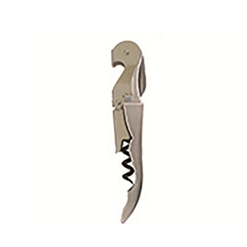 7.25" Silver Color Waiter Style Stainless Steel Pocket Corkscrew - IMAGE 1