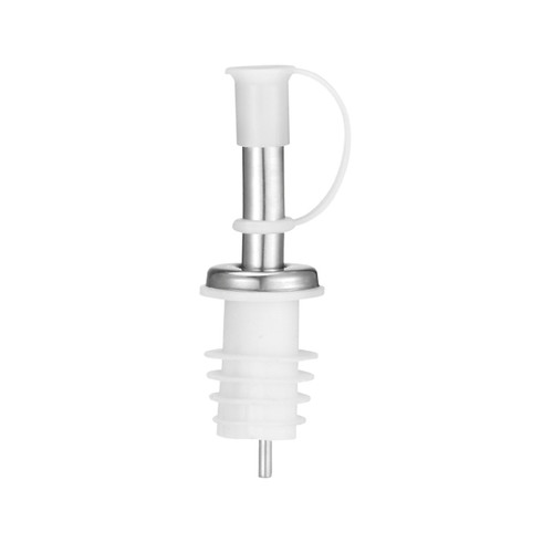 9.75" White and Silver Vented Quick Pour Set - IMAGE 1