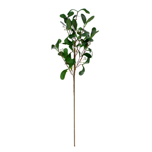 24" White Mistletoe Berries Artificial Christmas Spray - IMAGE 1
