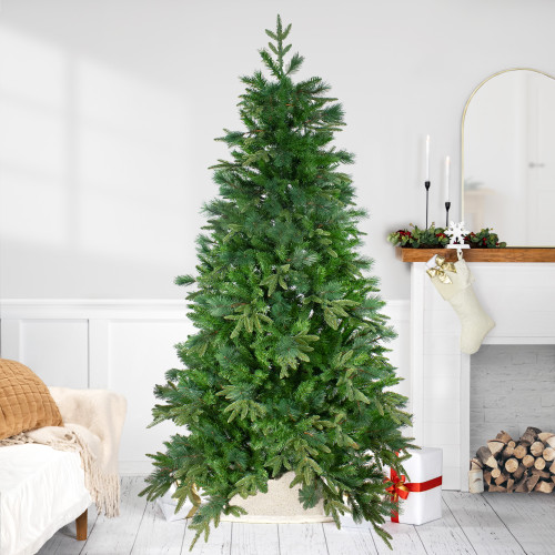 Real Touch™️ Medium Rosemary Emerald Angel Pine Artificial Christmas Tree - 7.5' - Unlit - IMAGE 1