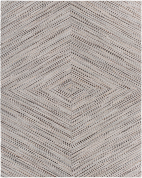 8' x 10' Contemporary Style Pale Brown and Beige Rectangular Area Throw Rug - IMAGE 1
