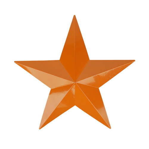 36" Burnt Orange Country Rustic Star Outdoor Patio Wall Decoration - IMAGE 1