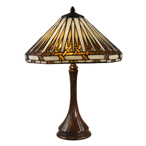 22" Almeda Hand Rolled Table lamp - IMAGE 1