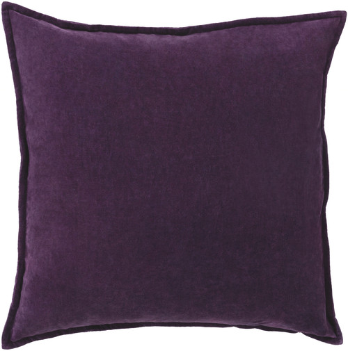 20" Purple Solid Square Throw Pillow Cover - IMAGE 1