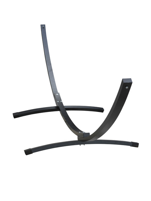 181” Oil Rubbed Bronze Aluminum Arc Hammock Stand With Hardware - IMAGE 1