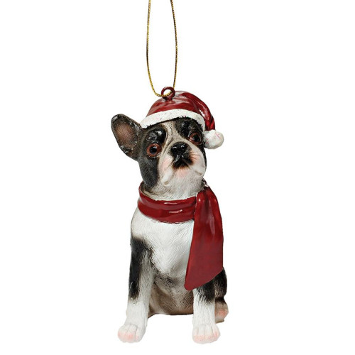 Boston Terrier Dog Christmas Ornament - 4" - IMAGE 1