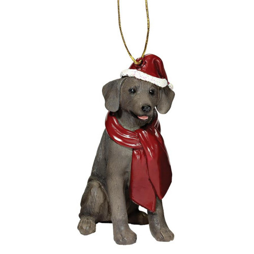 Weimaraner Dog Christmas Ornament - 3.5" - IMAGE 1