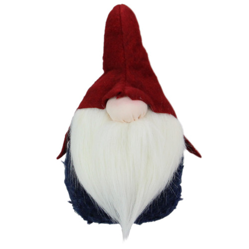 Portly Gnome with Hat Christmas Figurine - 10" - IMAGE 1