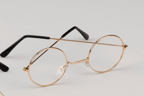 Round Santa Claus Glasses Costume Accessory - One Size Fits Most - IMAGE 1