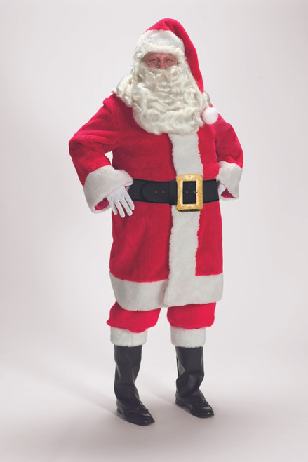 7-Piece Deluxe Red Father Christmas Costume - Adult Size XXXL - IMAGE 1