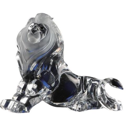 Icy Crystal Lion Tabletop Figurines - 5.5" - Set of 2 - IMAGE 1