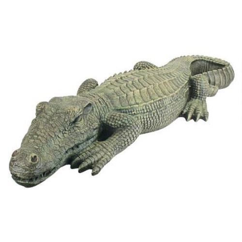 The Swamp Beast Crocodile Outdoor Garden Statue - 37" - IMAGE 1