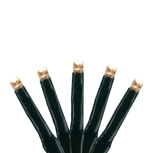 LED M3 Cluster Wide Angle Mini Christmas Lights - Warm White - 20.5 ft Black Wire - 200ct - IMAGE 1