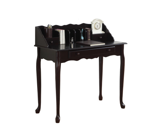 38" Cherry Brown Traditional French Inspired Secretary Desk - IMAGE 1