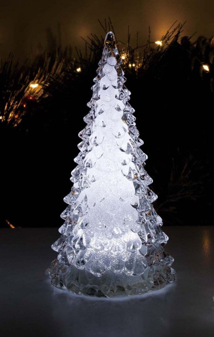 LED Lighted Pine Christmas Trees - 9" - Set of 2 - IMAGE 1