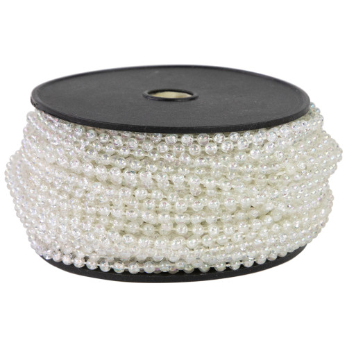 Commercial Beaded Christmas Garland - 100' x .25" - Iridescent - Unlit - IMAGE 1