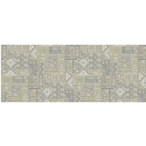 6' Philosophy Solution Dyed Gray and Ivory Round Polypropylene Area Rug - IMAGE 1
